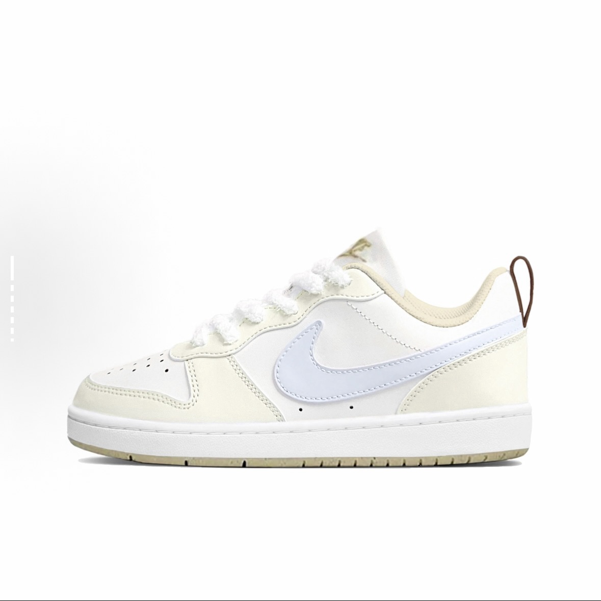 定制球鞋Nike Court Borough 芝士海盐 低帮 板鞋 女款 奶油黄