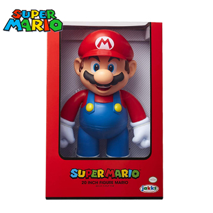 正版杰克仕大号马力欧20英寸公仔50cm马里奥潮玩手办礼物摆件周边