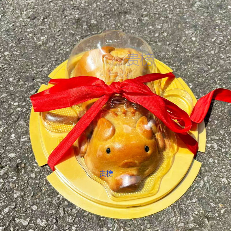 东方月发财金猪传统祭祖扫墓素食供品金桔冬翅莲蓉馅广东特色金猪