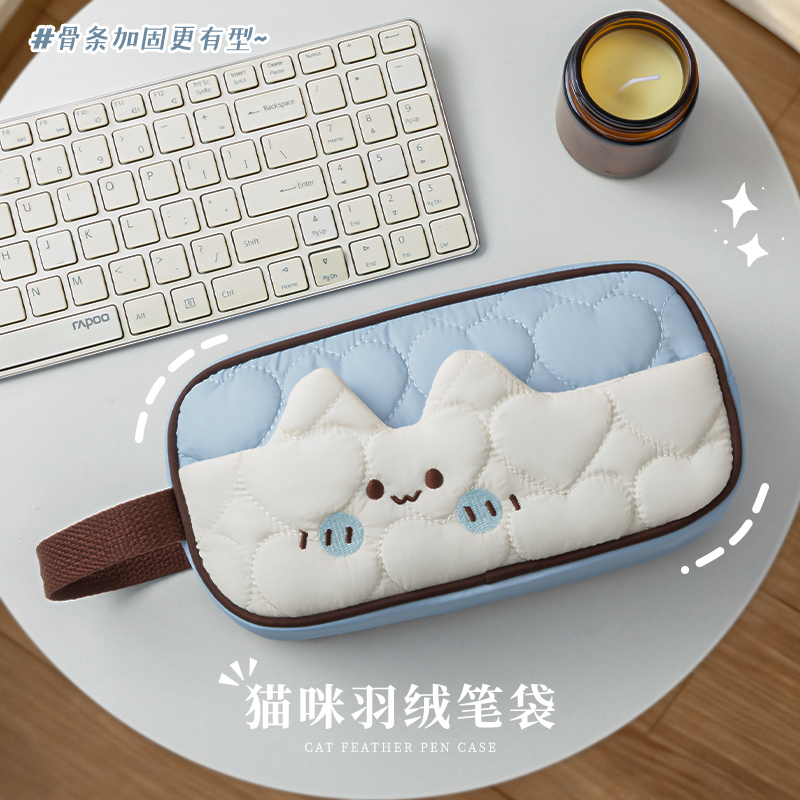 温暖猫咪~可爱手提笔袋
