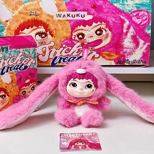 WA-wa-KU新品捣蛋日记系列狐狐兔兔盲盒毛绒娃娃女生礼物手办毛绒