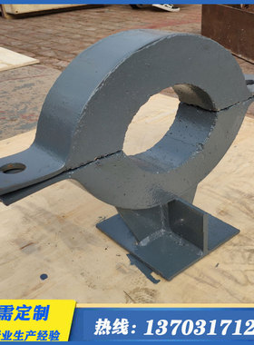 DN250蒸汽管道滑动支座 双抱箍蛭石隔热管托DN150T型耐高温发货快