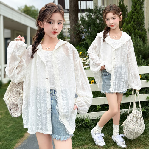 女童防晒衣夏季薄款儿童空调衫