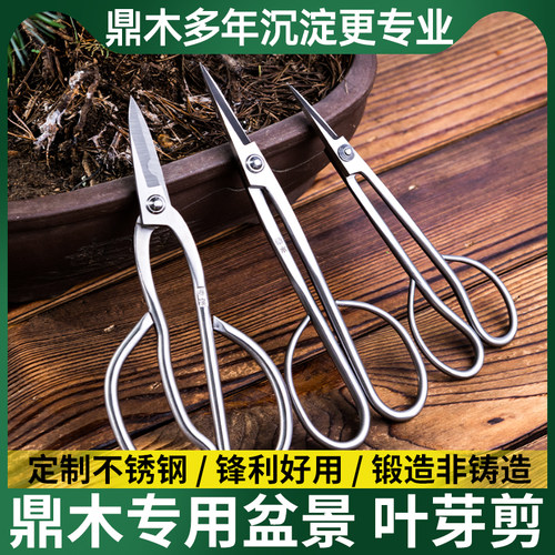 鼎木叶芽小枝切剪盆景剪刀修剪芽剪园艺修枝专业花剪插花制作工具