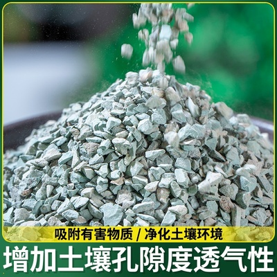 绿沸石颗粒多肉铺面石园艺土壤改良基质盆栽营养天然绿色小石头子