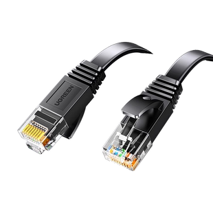 绿联扁平网线万千兆家用短细薄款隐形超六类八七7cat6+走穿过门缝