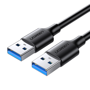 绿联双头USB3.0数据线公对公/母两头双头传输移动硬盘机顶盒刷机连接线笔记本电脑散热器数据线加长延长线2.0