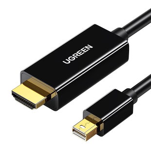 绿联minidp转hdmi线4k连接显示器displayport外接雷电接口2小dp迷你转换转接头适用苹果电脑macbookair笔记本