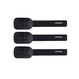 绿联数据线收纳理线器插排充电线固定器网线走线夹自粘魔术贴扎带