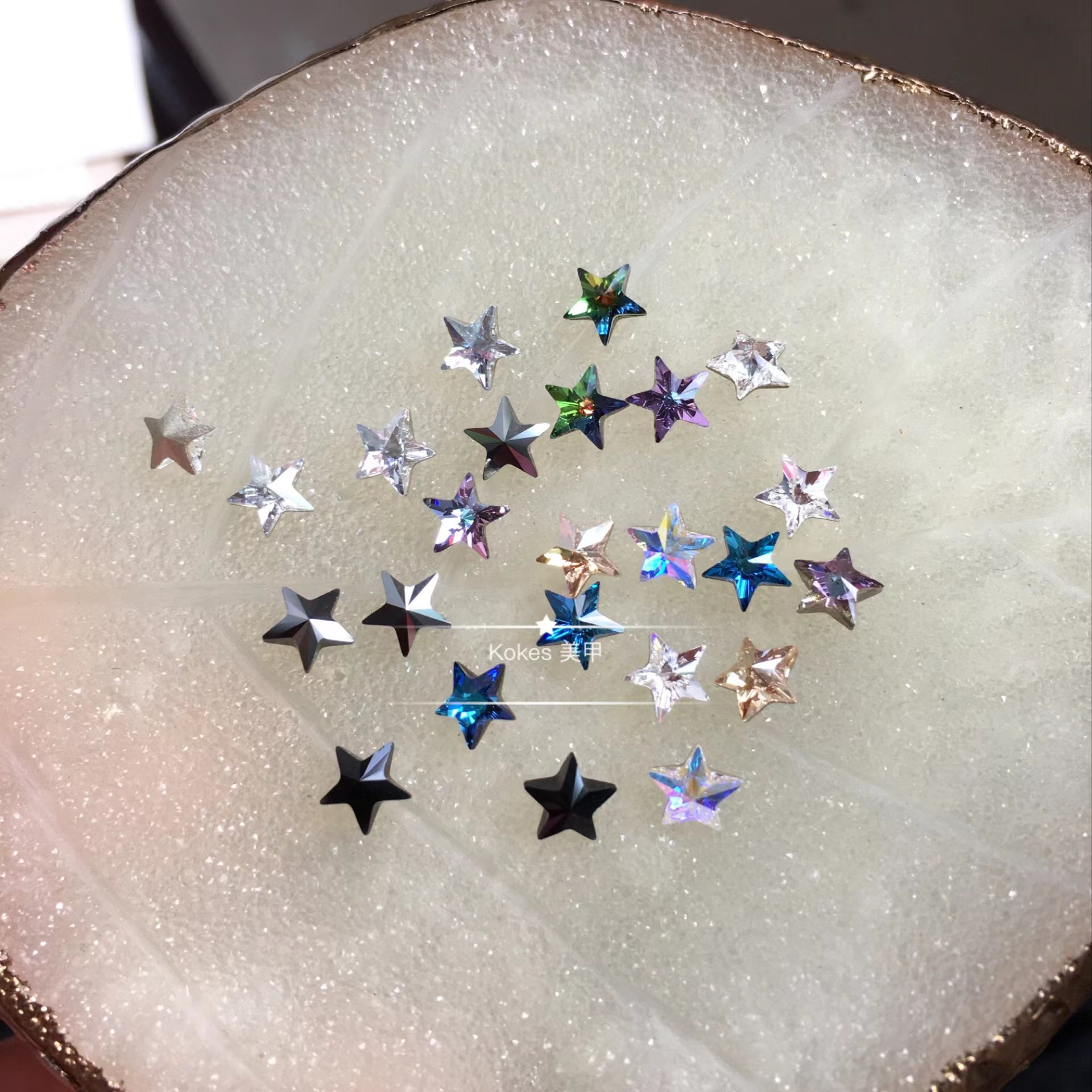 【施】正品奥钻4745尖底五角星5mm 美甲diy拼钻堆钻异型饰品