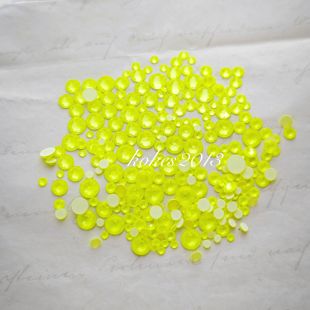 正品 奧鉆華子平底圓鉆L138I電光黃美甲飾品鑲嵌鉆飾品小鉆飾 施