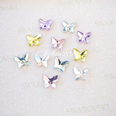 正品华子2854大蝴蝶平底异形钻