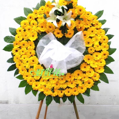 太原花店丧事花圈小店迎泽杏花岭殡仪馆悼念菊花鲜花白事花篮殡葬