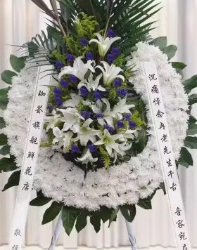 南通花店丧事花圈崇川区港闸区殡仪馆悼念菊花鲜花白事花篮殡葬