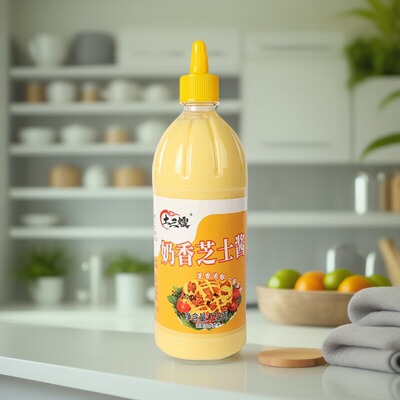 【经典奶香芝士酱商用即食奶酪酱汉堡三明治面包涂抹起司色拉酱】