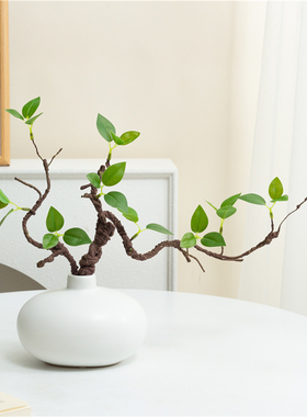 仿真绿植客厅餐桌仿真海棠花摆件