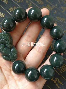 新疆和田玉现货貔貅手链