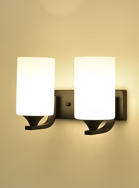 简约led墙壁灯美式卧室床头灯客厅走廊楼梯壁灯过道阳台现代墙灯