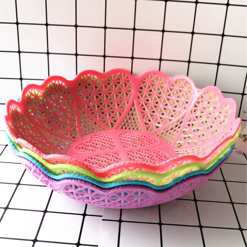 镂空爱心花边果篮    糖果水果零食篮子 一元店两元店货源