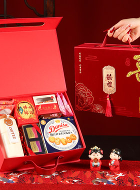 结婚喜糖成品伴手礼盒高档大号