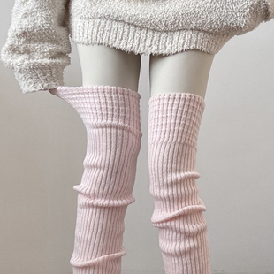 吾等是猫 瑜伽过膝袜套75cm芭蕾踩脚弹力保暖秋冬叠穿堆堆袜腿套