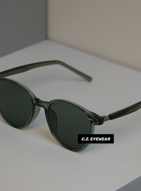 小众蜜桃茶墨镜防紫外线韩版