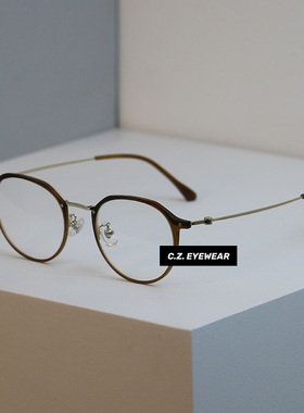 CHOZEN/8.8g超轻多边形镜架高级感显瘦防蓝光近视眼镜女度数可配