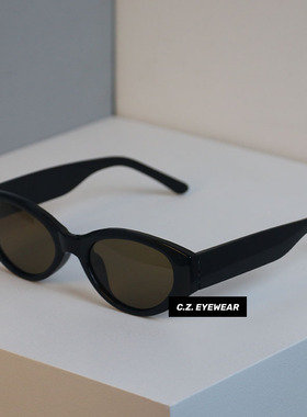 复古猫眼百搭夏季ins偏光墨镜