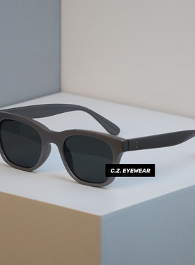 新款韩版灰银面设计墨镜大脸显瘦