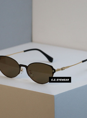 超模一片式猫眼墨镜未来感穿搭