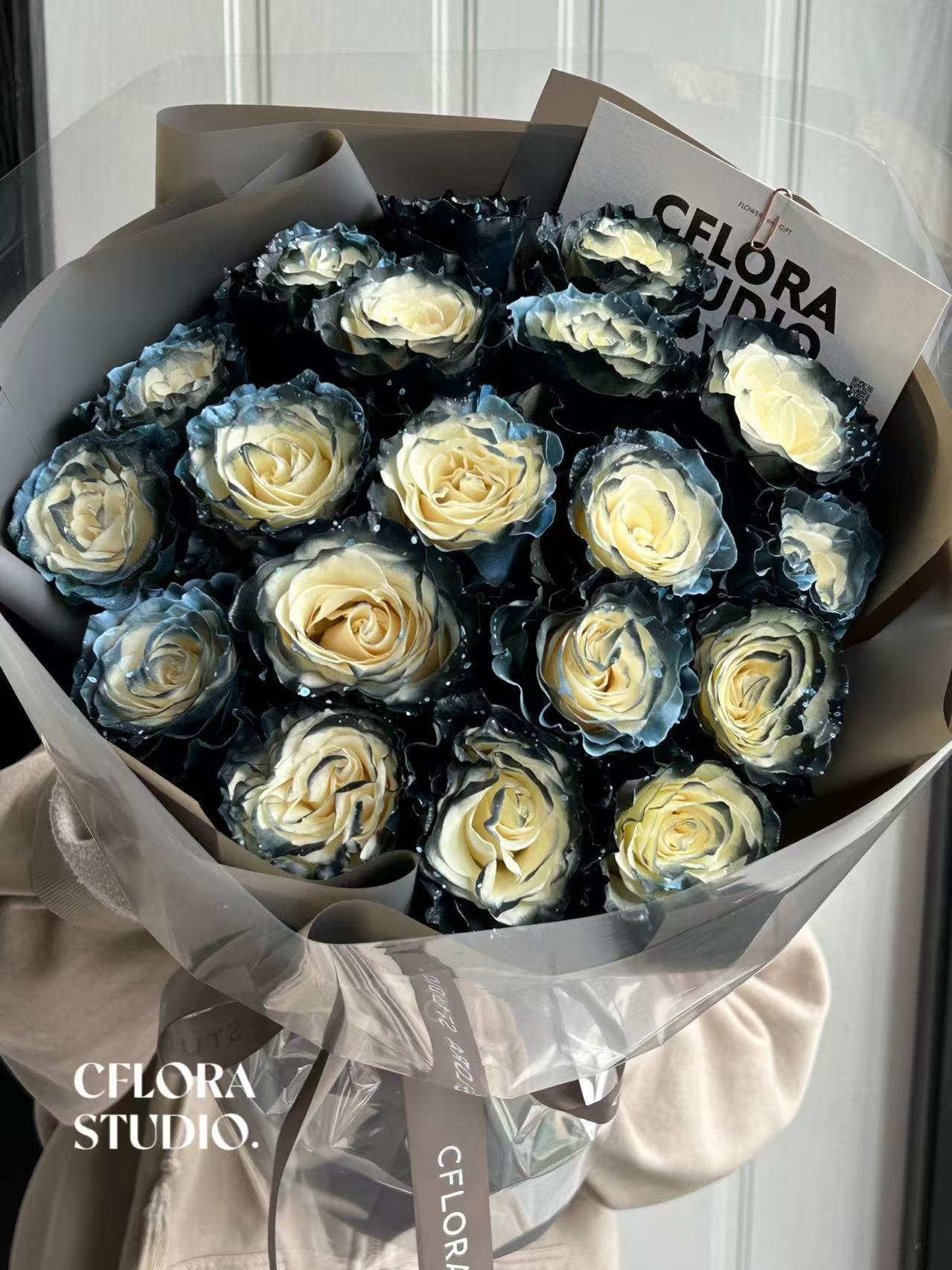 厄瓜多尔玫瑰星河花束上海同城生日送女友老婆花店订花鲜花速递