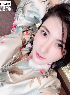 scc小壁虎深圳服饰水貂毛旗袍