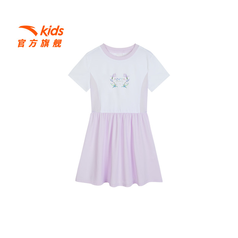 安踏儿童女小童运动连衣裙