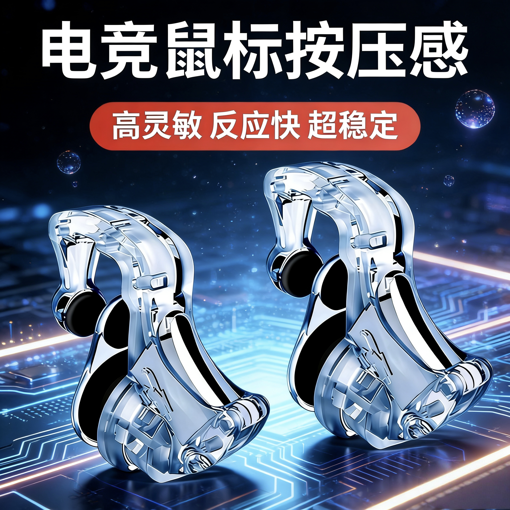 吃鸡神器后置透明机械按键安卓苹果专用辅助压抢物理外设游戏手柄