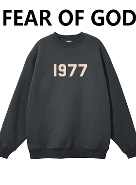 FOG复线1977系ESSENTIALS圆领男女情侣秋冬潮牌套头宽松高街卫衣