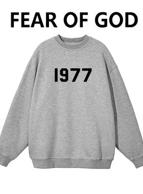 FEAR OF GOD 复线1977同款fog圆领男女情侣秋冬潮牌宽松高街卫衣