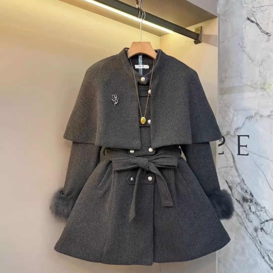 大码2025秋冬新款法式复古外套