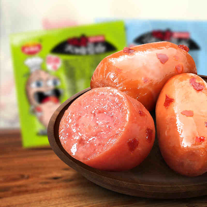 Lid Thumbling 12g*50 Bratwurst  Meat date leisure time snacks Orleans bullet Ham sausagein the Snacks/Nuts/Specialty , Beef jerky/Preserved pork/Lo Snacks , Pork  category - from Buy2taobao.com to provide professional Taobao agent buy service