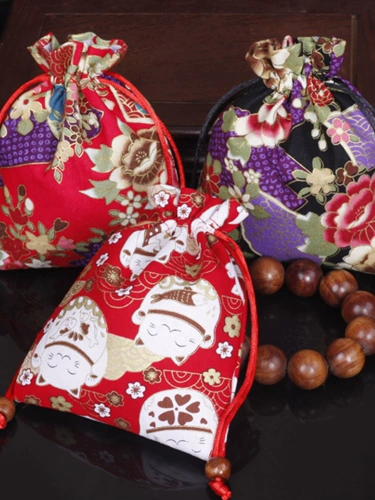 Браслет из грецкого ореха, сумка для хранения, четки из круглых бусин, хлопковый мешочек, небольшая сумка, упаковка, сумка для ювелирных украшений, из хлопка и льна