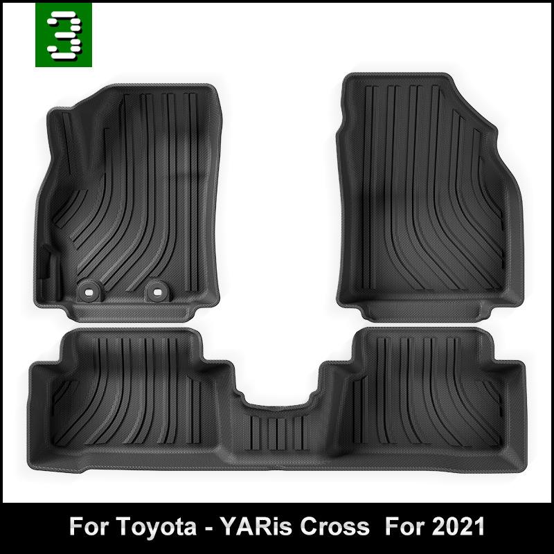 适用于21款丰田左舵Yaris cross汽车脚垫全TPE脚垫跨境加工定制 汽车用品/电子/清洗/改装 专车专用脚垫 原图主图