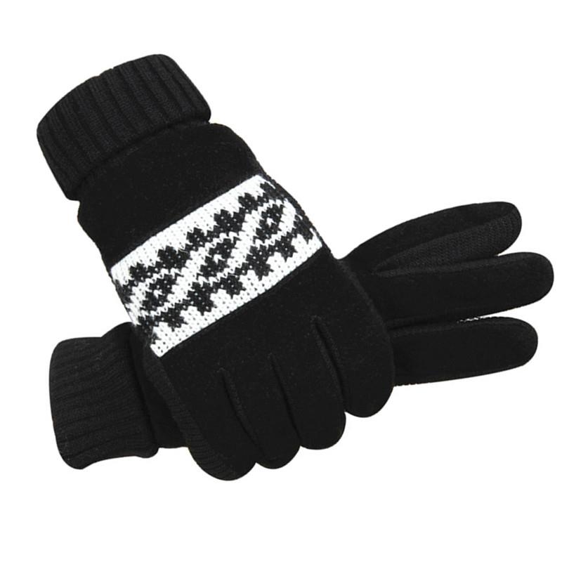 皮手套男士冬加绒加厚防寒保暖棉手套户外骑车手套骑行摩托车防风