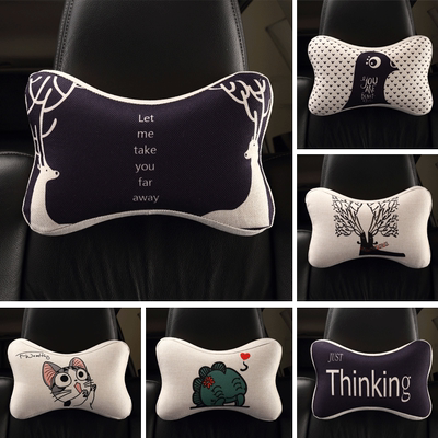 宝马头枕宝马棉麻汽车头枕