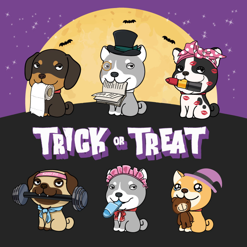 the doggy family 淘气汪星人盲盒动漫礼物狗狗手办摆件玩具