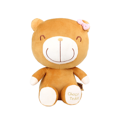 chocoteddy可爱玩偶公仔抱着睡觉