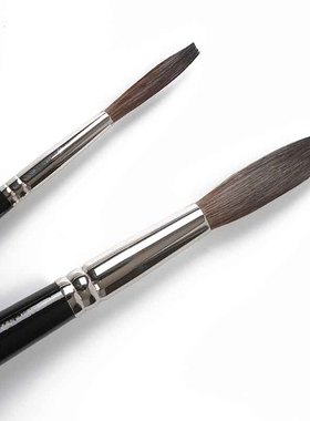 秀明ARTSECRET 7257长锋平形自然黑马毛水彩丙烯画笔7253马毛画笔