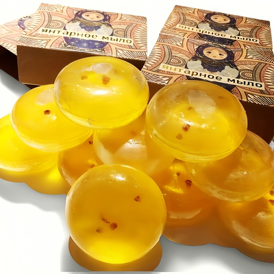 俄罗斯套娃香皂琥珀蜜蜡精油皂