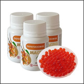 俄罗斯阿尔泰沙棘油软胶囊高纯度冷榨初级沙棘油养肠胃100粒瓶装