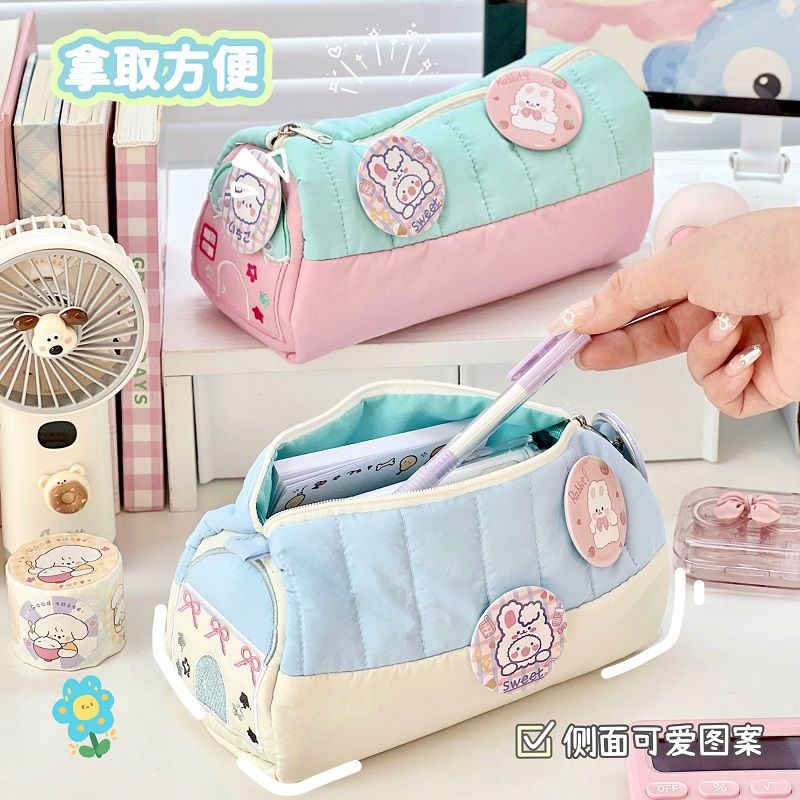 笔袋大容量好物用心造笔袋女生高颜值可爱刺绣收纳袋学生文具盒
