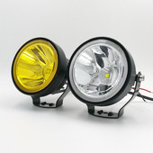 超聚光小太阳led射灯汽车前杠24V货车改装 黄光雾灯12V摩托车大灯