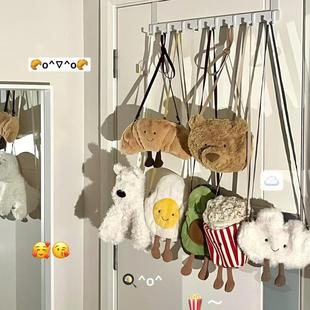 英国jELLYCAT西高地斜挎包巴塞罗熊腊肠狗雨蛙爆米花包包毛绒玩偶